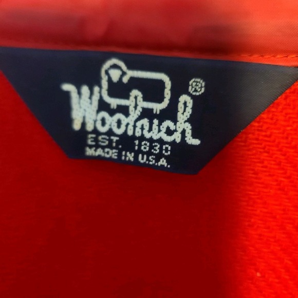 Vintage 90s Woolrich Flannel Size Large Red Button Up Long Sleeve Wool Blend USA - Picture 4 of 6